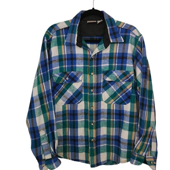 Field and Stream Mens Flannel Button Front Long Sleeve Plaid Shirt Size Large - Picture 1 of 6